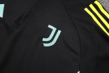 2025-26 Mens Juventus black half-pull Training suit