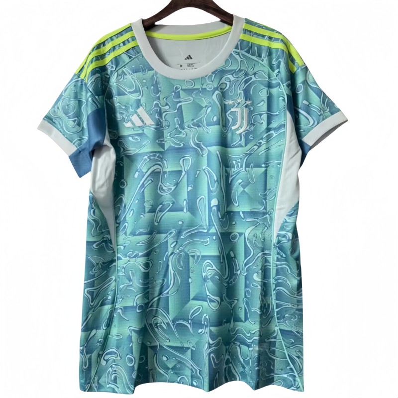 2025-26  Women Juventus away sky blue  Soccer Jersey