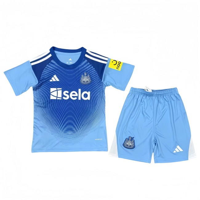 2025-26 Kids  Newcastle goalkeeper blue soccer jersey