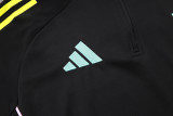 2025-26 Mens Juventus black half-pull Training suit