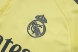 2025-26 Mens Real  Madrid yellow  Half-pull Training Suit