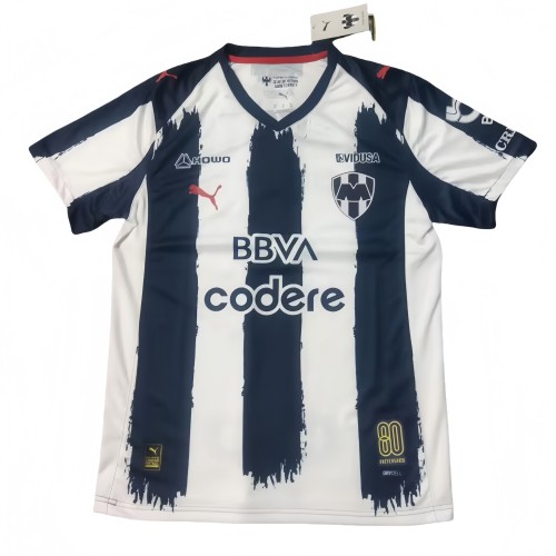 2025-26  Women Monterrey home blue Soccer Jersey