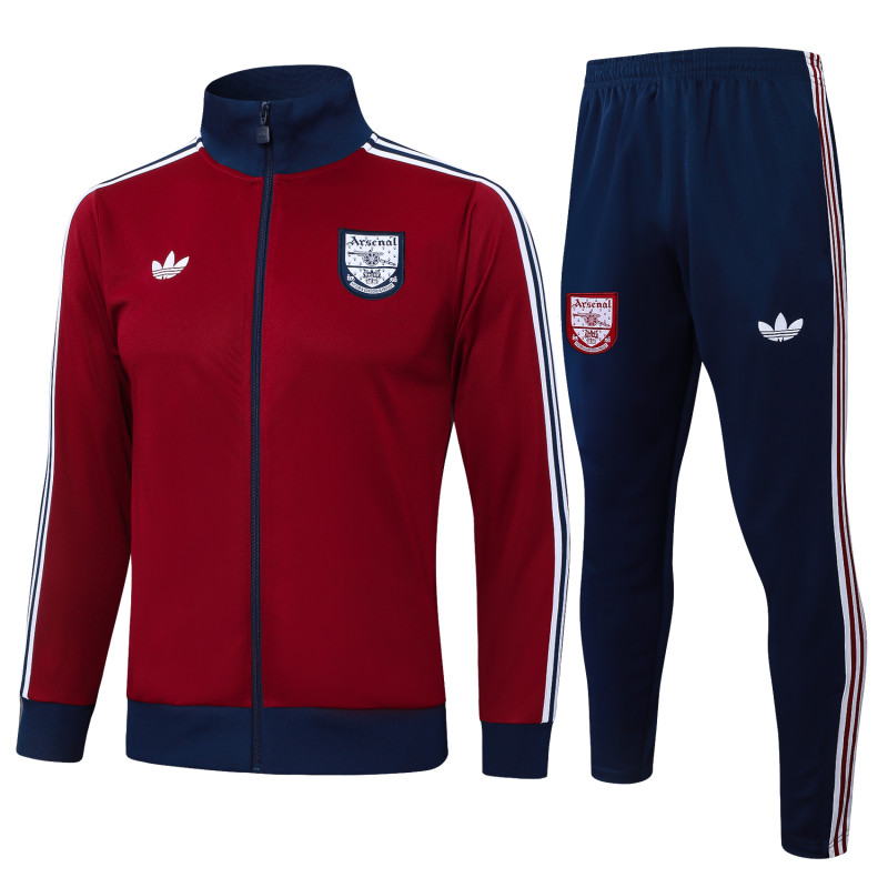 2025/26 Mens Arsenal Jujube Vintage Edition  jacket Training suit