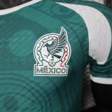 2025-26 Mens Mexico Player version special edition blue soccer jersey