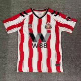 2025-26 Mens Sunderland home Red and white Fans Soccer Jersey