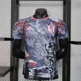 2025-26 Mens Japan Special Edition dragon blue  Player Version Soccer Jersey