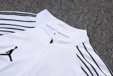 2025-26 Mens PSG Paris white half pull Tracksuit suit