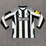 2025-26 Mens Newcastle home black white  Long Sleeve Jersey