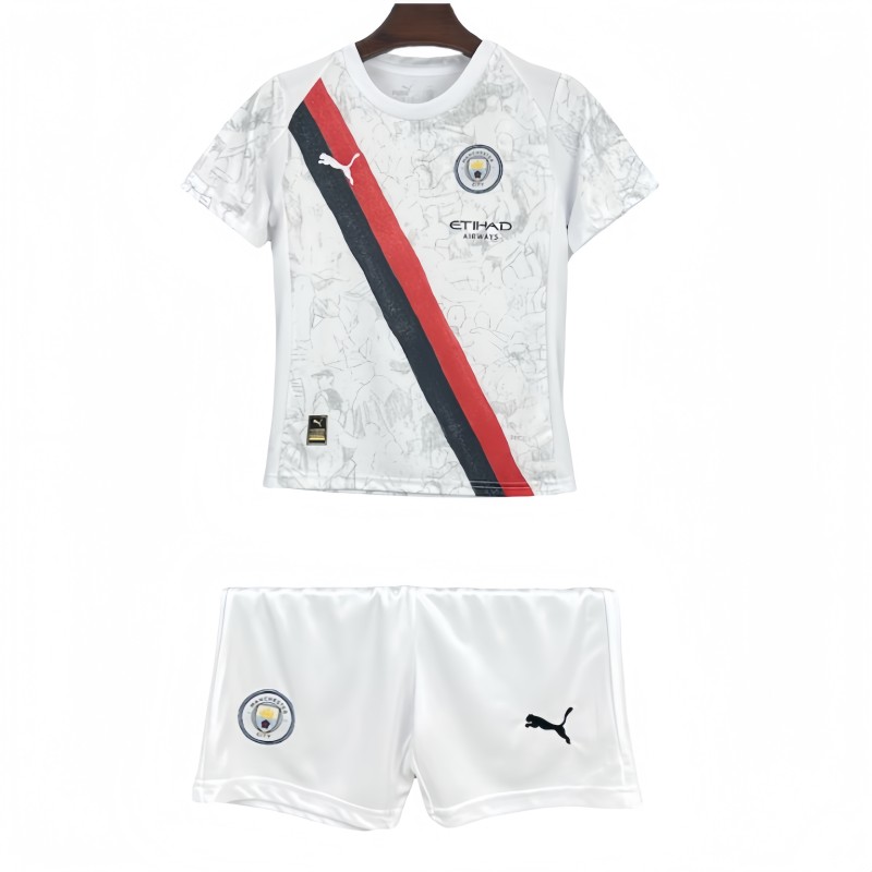 2025-26 Kids  Manchester City away soccer  jersey