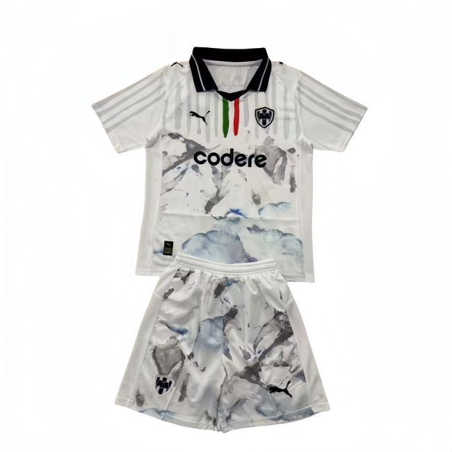 2025-26 Kids Monterrey  Club World Cup Away Soccer Jersey