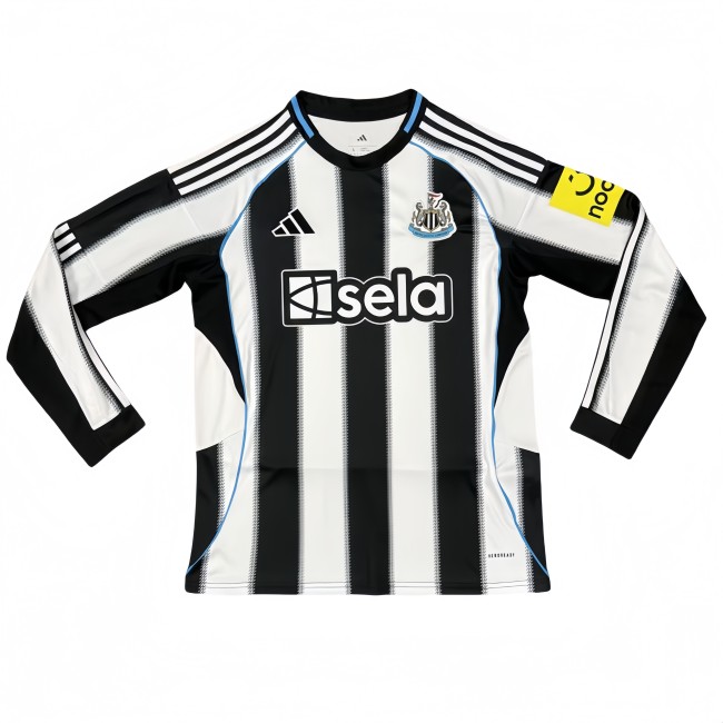 2025-26 Mens Newcastle home black white  Long Sleeve Jersey