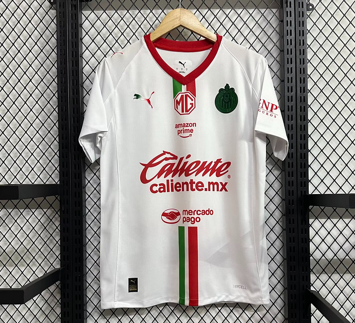2025-26 Mens Chivas away white Soccer Jersey
