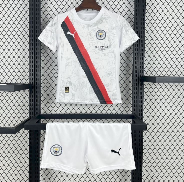 2025-26 Kids  Manchester City away soccer  jersey