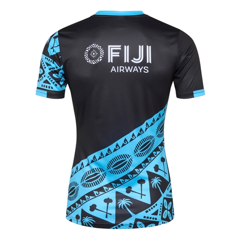 2025 FIJI RUGBY blue-black Pre Match JERSEY  Rugby
