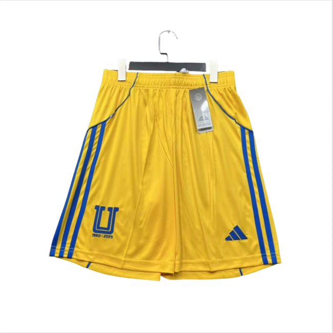 2025-26 Mens Tigres UANL  home yellow  Shorts Pants
