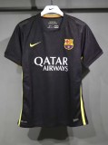 Mens Retro Barcelona Third away black soccer Jersey 2013-14