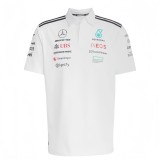 2025 F1 Mercedes White Polo Racing Suit(有领)