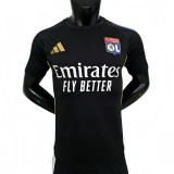 2025-26 Mens Lyon black Player version Soccer Jersey