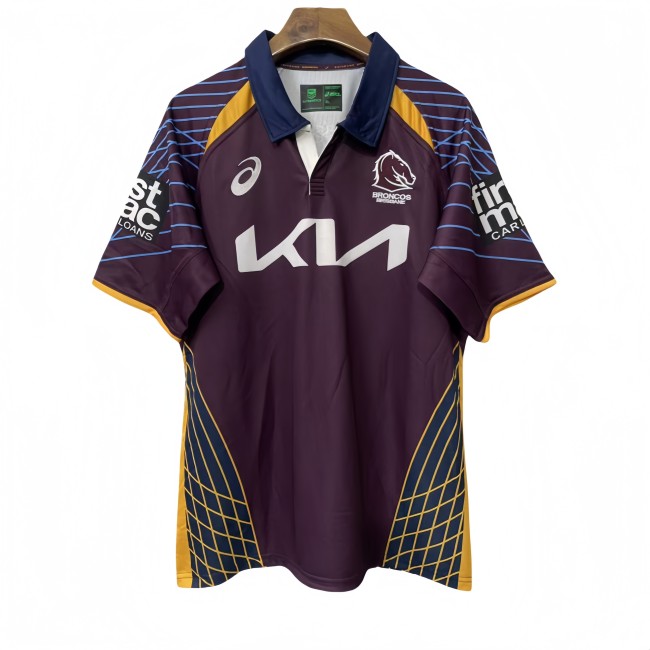 2025 Brisbane Broncos Home Rugby League Jersey
