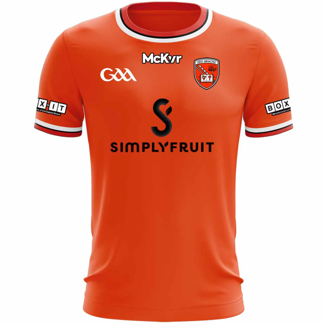 2025 Mens Armagh home orange Rugby Jersey
