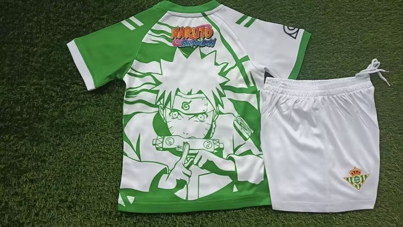 2025/26 Kids  Real Betis Hokage Manga Edition soccer  jersey