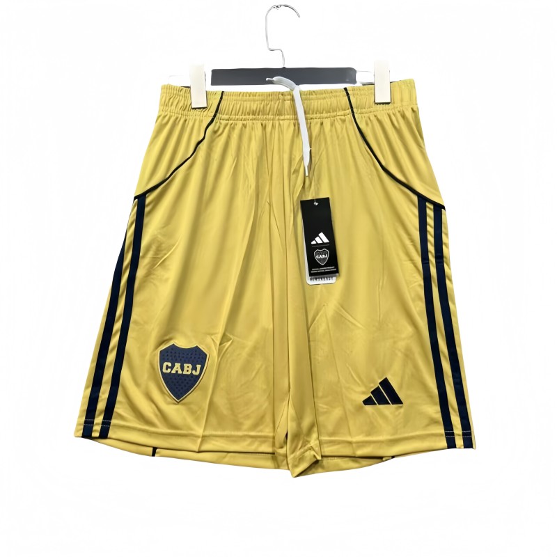 2025-26 Mens Boca Juniors yellow away Shorts Pants