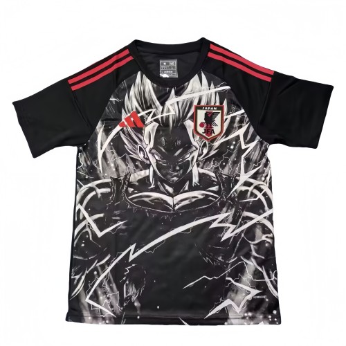 2025-26 Mens Japan  Black red soccer Jersey