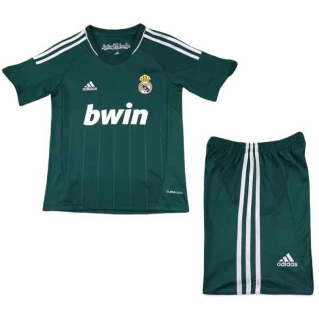 2012-13 Kids Real Madrid Retro green soccer Jersey