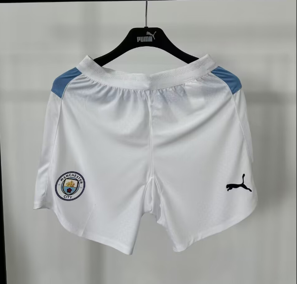2025-26 Mens Manchester City new player home white Shorts Pants