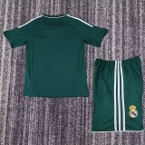 2012-13 Kids Real Madrid Retro green soccer Jersey