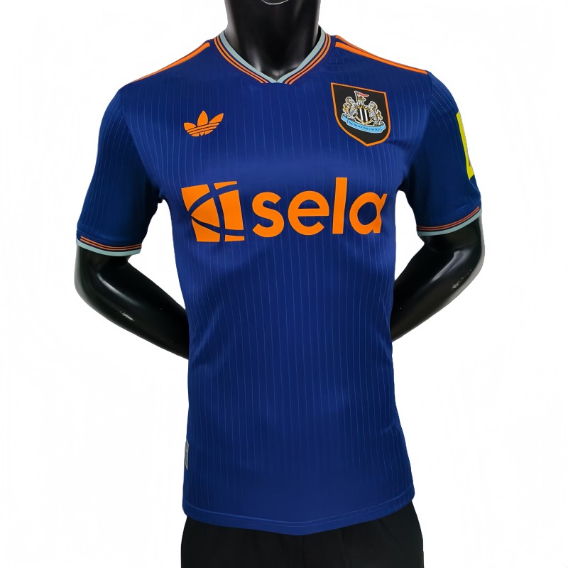 2025-26 Mens Newcastle Third away blue  Player soccer Jersey