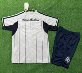 2025-26 Kids Real Madrid white baseball uniform soccer Jersey