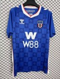 2025-26 Mens Sunderland away  blue Fans Soccer Jersey