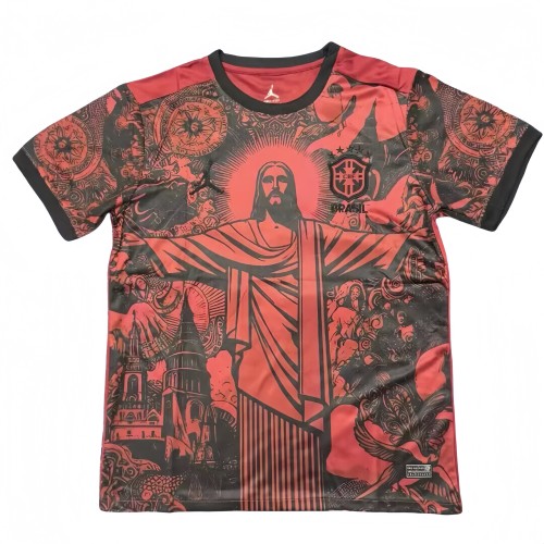 2025-26 Mens Brazil red goddess soccer jersey