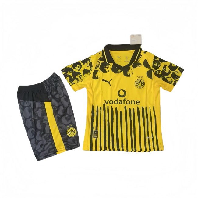 2025-26 KIDS Borussia Dortmund yellow soccer Jersey