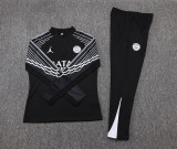 2025-26 Mens PSG Paris black half pull Tracksuit suit