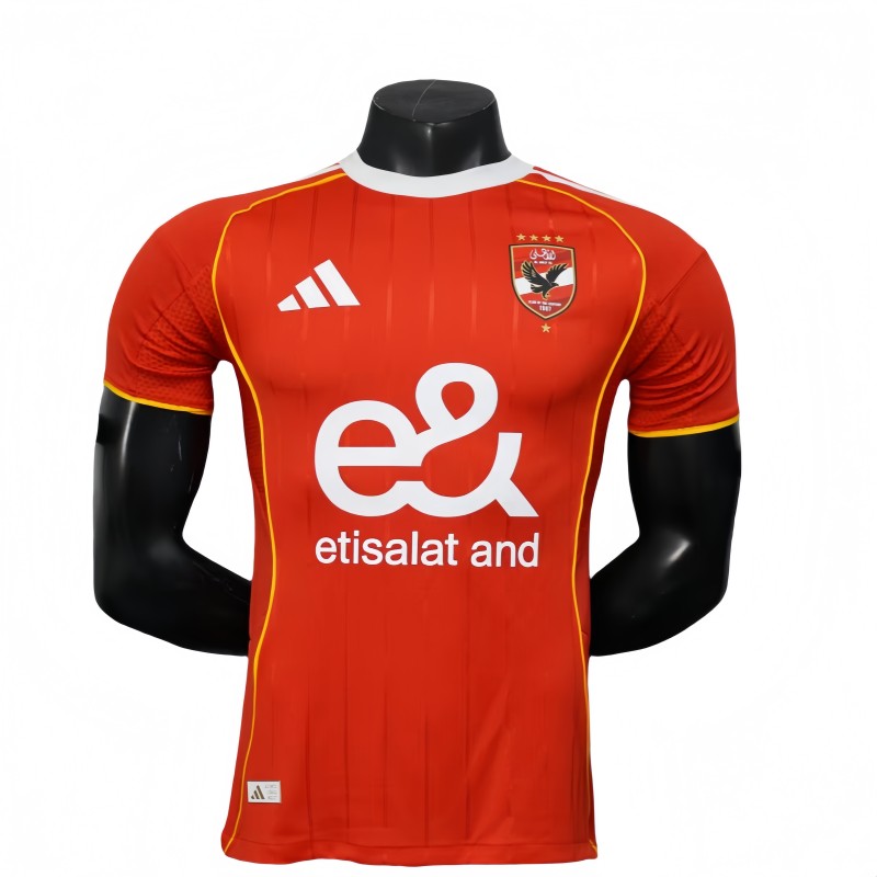 2025-26 Mens AL AHLY SC home red  Player  Soccer Jersey