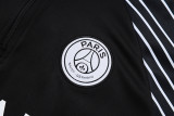 2025-26 Mens PSG Paris black half pull Tracksuit suit