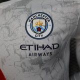 2025-26 Mens  Manchester City away Long Sleeve Player soccer Jersey