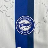 2025-26 Mens Deportivo Alaves home  soccer jersey