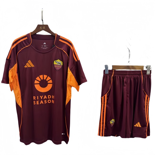 2025-26 Mens Roma home red Training Short Suit