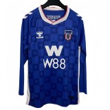 2025-26 Mens Sunderland away blue Long Sleeve Jersey