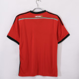 2014 Mens  Retro Mexico away red soccer Jersey