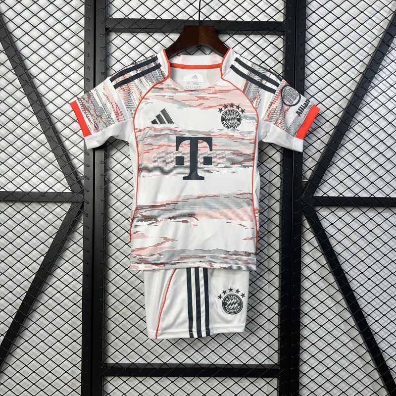 2025/26 Kids  Bayern Munich away soccer  jersey