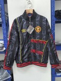 1993-95 Mens Manchester United Retro black embroidery windbreaker