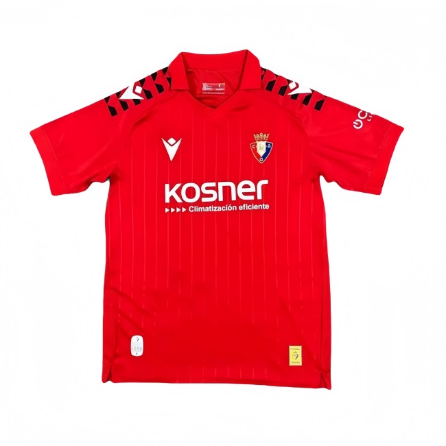 2025-26 Mens Osasuna home red soccer Jersey