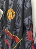 1993-95 Mens Manchester United Retro black embroidery windbreaker