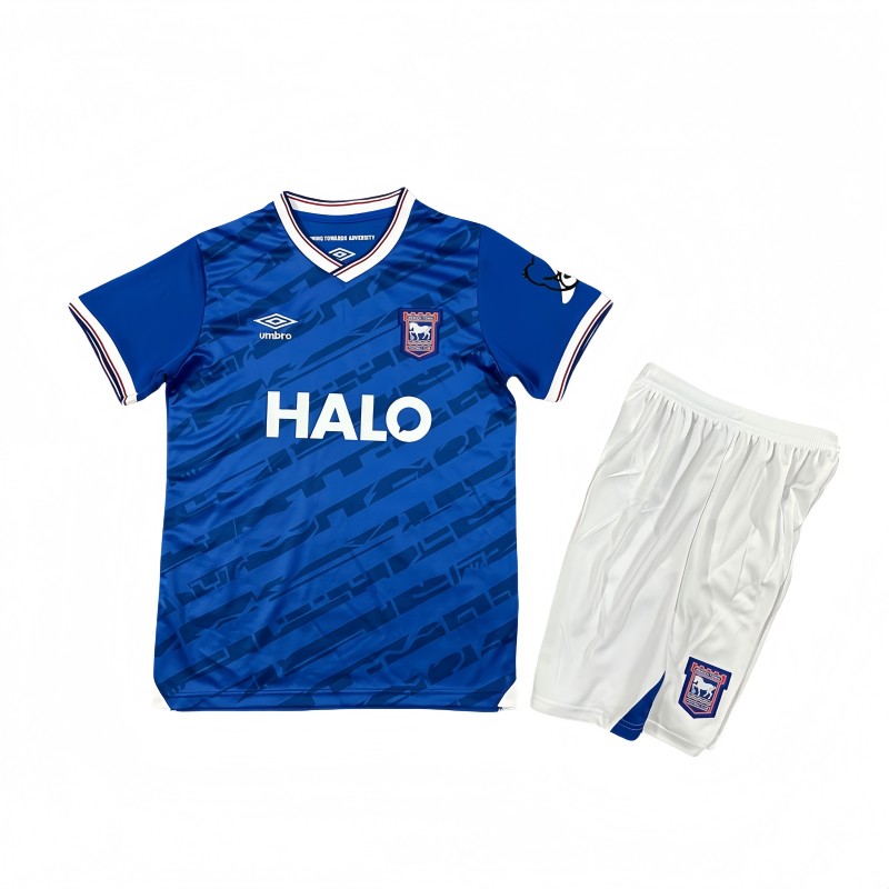 2025-26 Kids Ipswich home blue Soccer Jersey