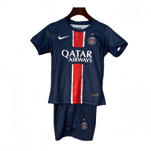 2024-25  Kids PSG home soccer jersey（Have One Stars⭐)
