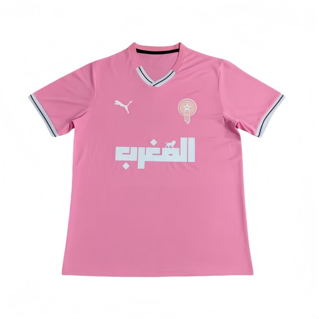 2025-26 Mens Morocco pink  soccer Jersey